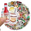 50 Pieces Not Repetitive Mexican Vinyl Waterproof Sticker Pack