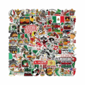 50 Pieces Not Repetitive Mexican Vinyl Waterproof Sticker Pack